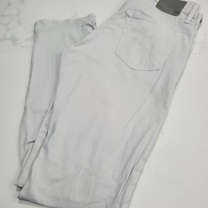 Ag Adriano Goldschmied the Everett pants slim straight light grey almost white